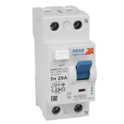 KEAZ ВДТ без защиты от сверхтоков OptiDin DM63-2425-AС-УХЛ4 (2P, 25, 300mA)