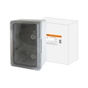 Бокс пластиковый ЩМП-0-7, прозр., крышка ABS, IP65, -45 до +75 С, навесной, (600x400x200) TDM