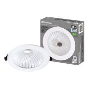 Светильник встраиваемый LED Деко 06, 10 Вт, 4000K, кругл, D170 мм, хром./бел., IP44, TDM