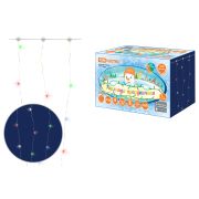 Гирлянда светодиодная «Роса - занавес» 2х2 м, 200LED, многоцветн., ПДУ, USB, IP20, TDM