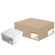 Распаячная коробка ОП 100х100х55мм, крышка, IP54, 8вх. TDM