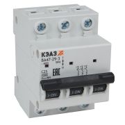KEAZ Выключатель автоматический модульный ВА47-29-3B20-УХЛ3 (4,5кА)-КЭАЗ