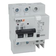 KEAZ АВДТ с защитой от сверхтоков АД12-21C50-АC-УХЛ4 (2P, C50, 10mA) 4,5кА-КЭАЗ