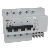 KEAZ АВДТ с защитой от сверхтоков АД14-41C16-АC-УХЛ4 (4P, C16, 10mA) 4,5кА-КЭАЗ