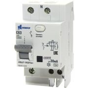 Дифференциальный автомат АД-063, 2Р, 25А, Idn-30mA, тип А