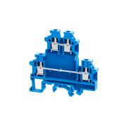 KEAZ Клемма двухярусные винтовая OptiClip CDL-4-2L-I-BU-синий