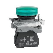 KEAZ Сигнальная лампа OptiSignal D22 C4-L-B3 зеленая металл 24VAC/DC XB4BVB3