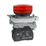 KEAZ Сигнальная лампа OptiSignal D22 C4-L-M4 красная металл 230-240VAC XB4BVM4
