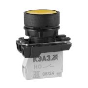 KEAZ Кнопка КМЕ4120м-желтый-2но+0нз-цилиндр-IP40-КЭАЗ
