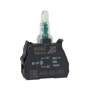 KEAZ Световой-блок-OptiSignal-D22-A45-SB-VB1-белый-24 В AC/DC-с защитой от наводок ZBVB1